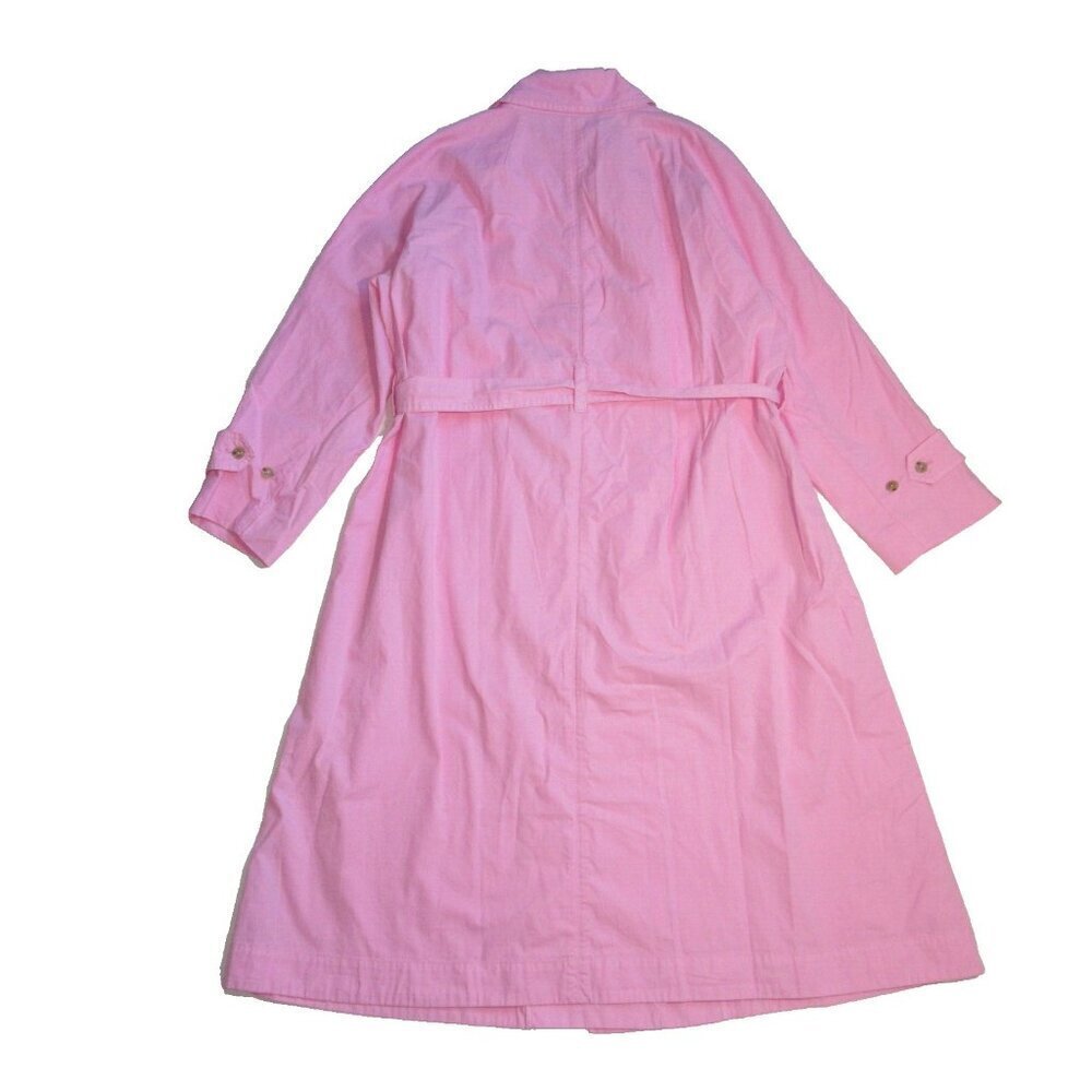 NWT J.Crew Relaxed Heritage Trench Coat in Picador Pink Chino Oversized M $248 - Picture 3 of 3